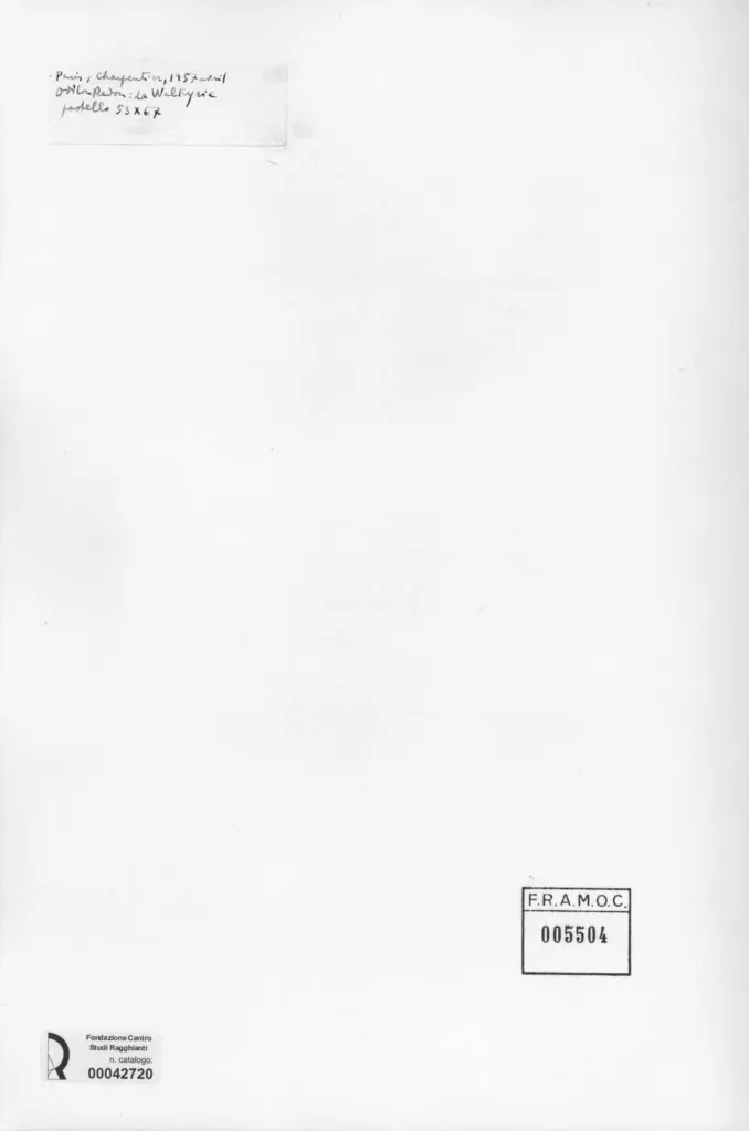 Anonimo , Redon, Odilon - sec. XIX - La Walkyrie , retro