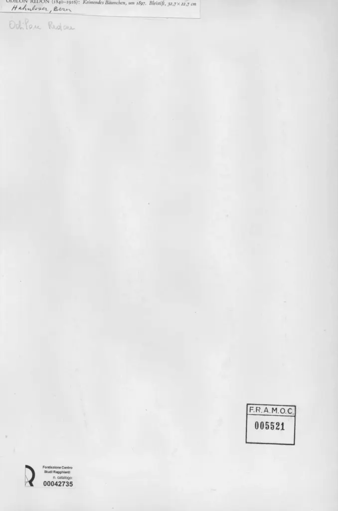 Anonimo , Redon, Odilon - sec. XIX , retro