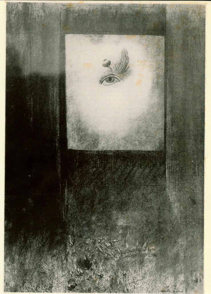 Anonimo , Redon, Odilon - sec. XIX - Das Auge mit der Mohnblume , fronte