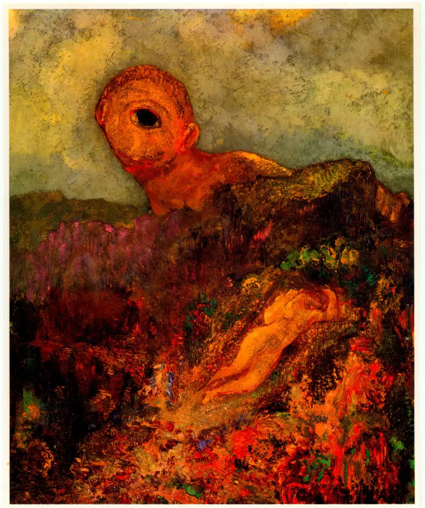Anonimo , Redon, Odilon - sec. XIX - Il ciclope , fronte