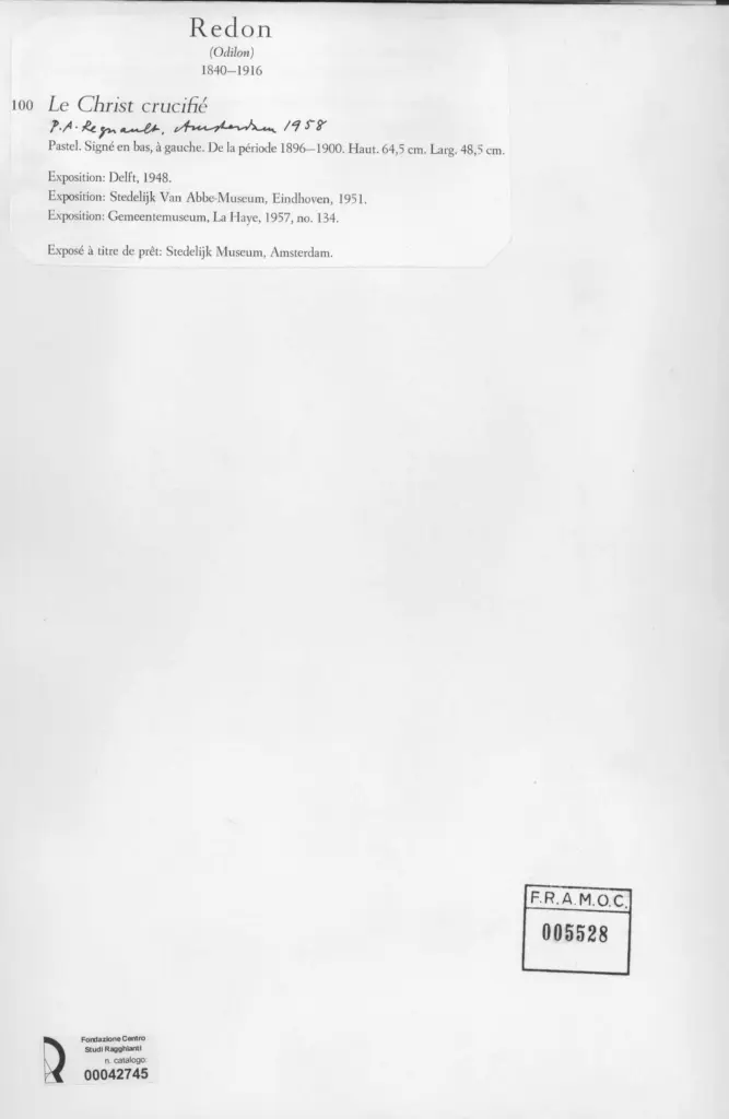 Anonimo , Redon, Odilon - sec. XIX , retro