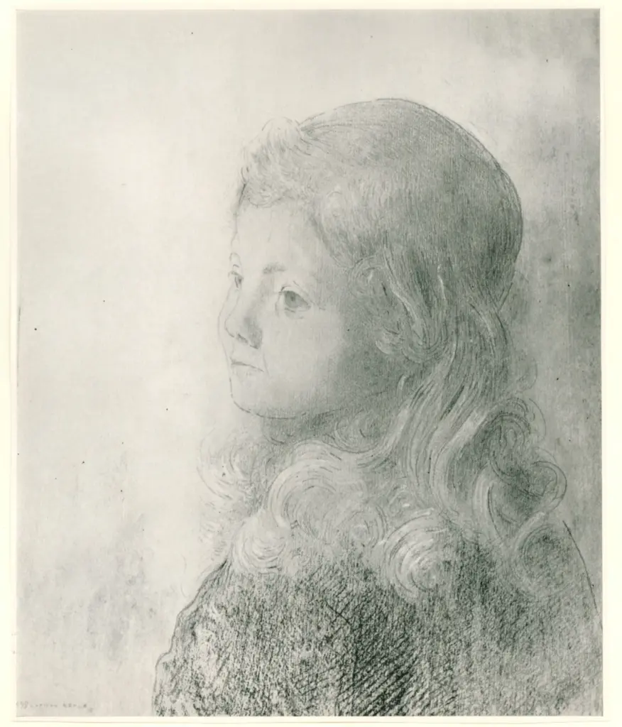 Anonimo , Redon, Odilon - sec. XIX - L'Enfant Blond , fronte