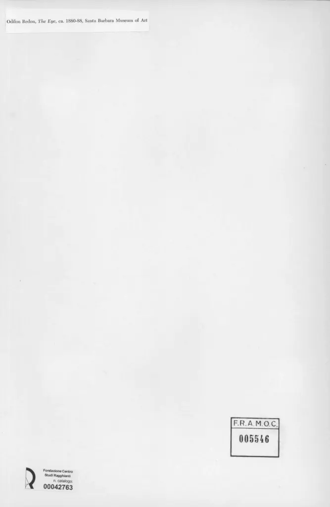 Anonimo , Redon, Odilon - sec. XIX - The Eye , retro