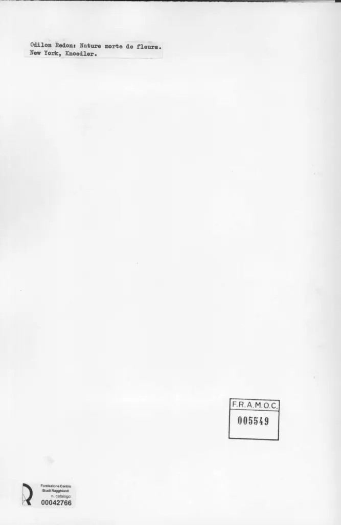 Anonimo , Redon, Odilon - sec. XIX - Nature Morte de Fleurs , retro