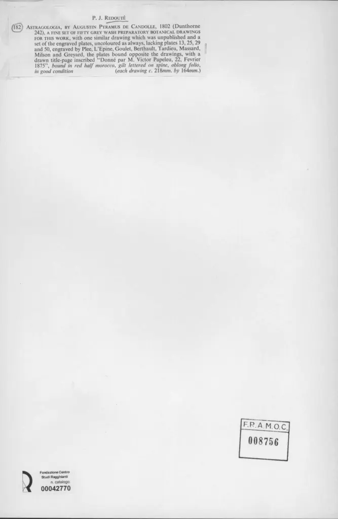 Anonimo , Redouté, Joseph - sec. XIX - Astralogia , retro