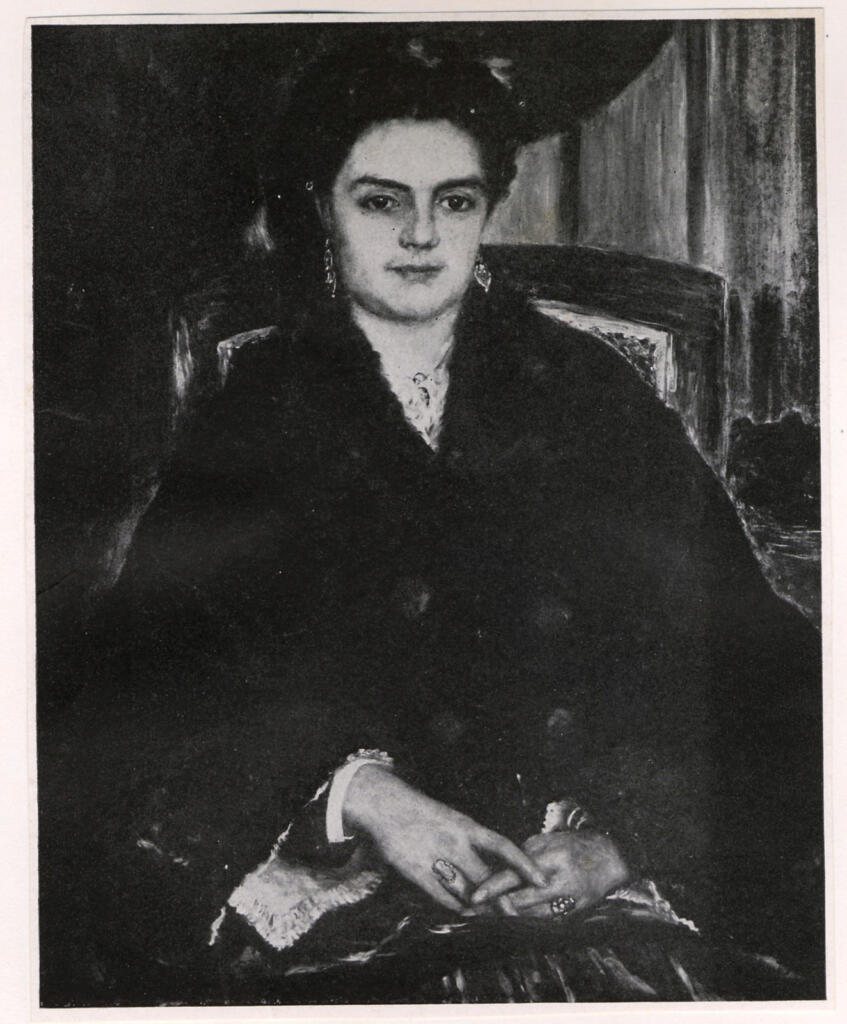Anonimo , Renoir, Pierre Auguste - sec. XIX - Ritratto di donna , fronte