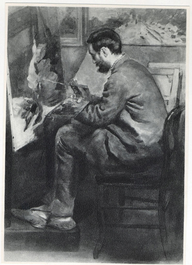Anonimo , Renoir, Pierre Auguste - sec. XIX - Ritratto di Fréderic Bazille , fronte