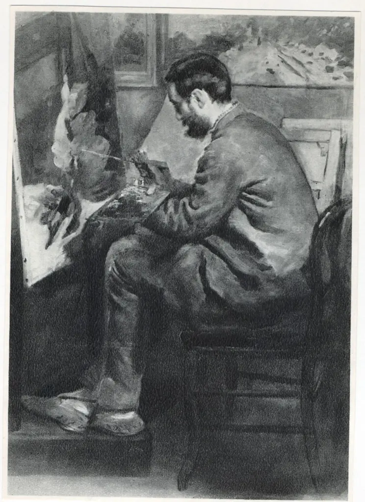 Anonimo , Renoir, Pierre Auguste - sec. XIX - Ritratto di Fr&eacute;deric Bazille , fronte