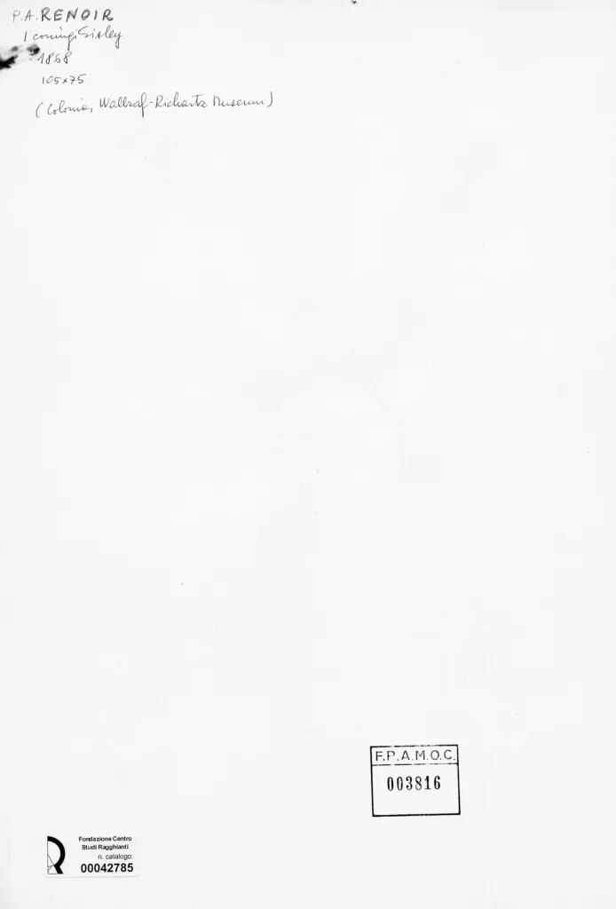 Anonimo , Renoir, Pierre Auguste - sec. XIX - I coniugi Sisley , retro