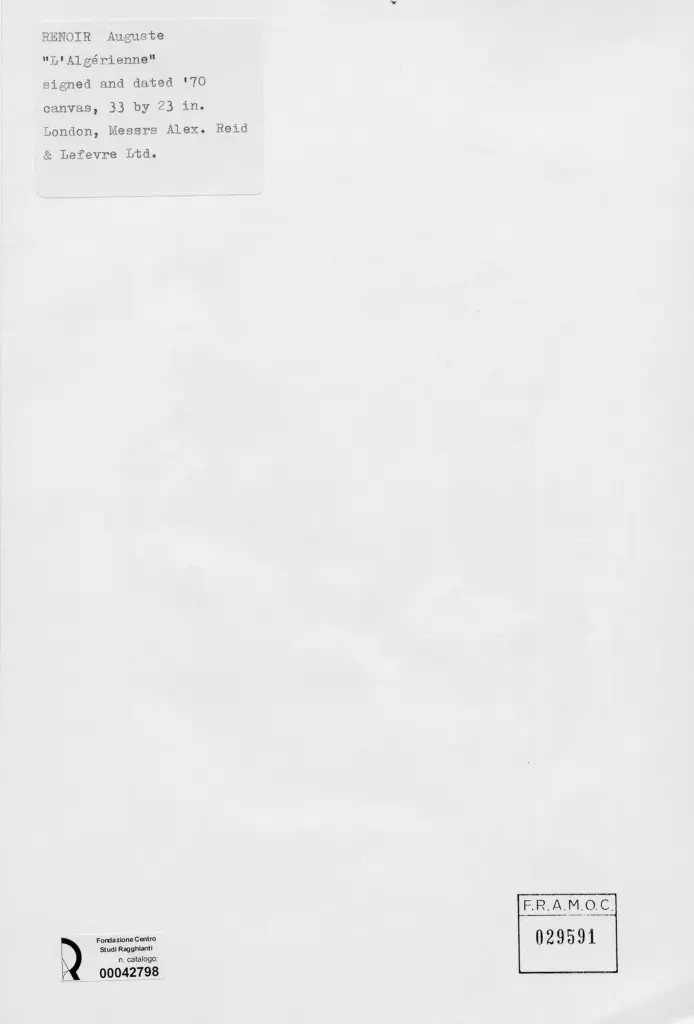 Anonimo , Renoir, Pierre Auguste - sec. XIX , retro