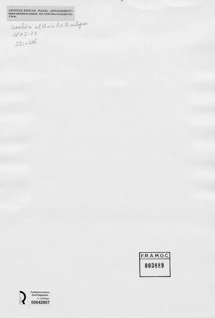 Anonimo , Renoir, Pierre Auguste sec. XIX , retro