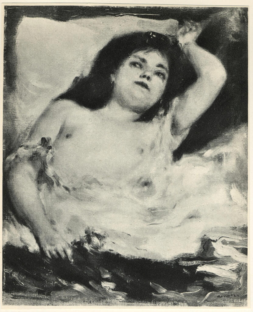 Anonimo , Renoir, Pierre Auguste - sec. XIX - Femme à la rose , fronte