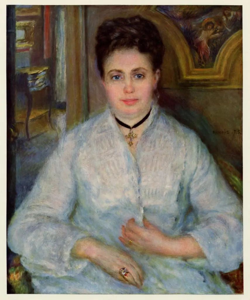 Anonimo , Renoir, Pierre Auguste - sec. XIX - Ritratto di Madame Victor Choquet , fronte
