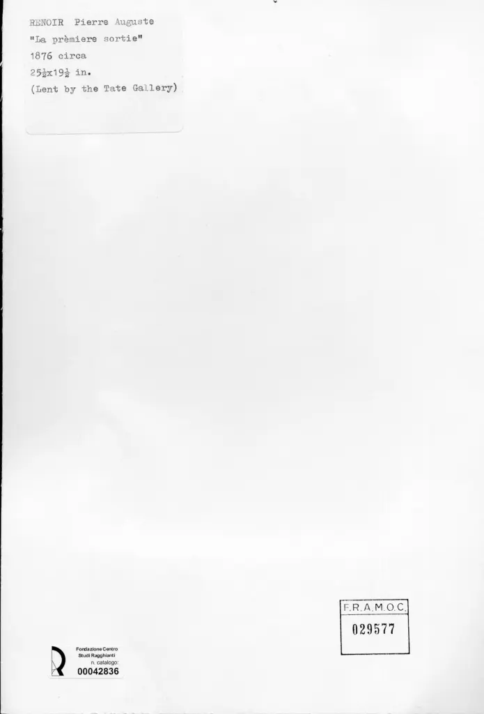 Anonimo , Renoir, Pierre Auguste - sec. XIX , retro
