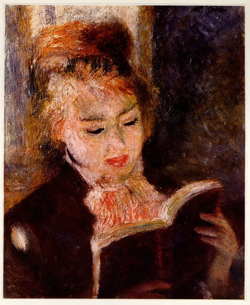 Giraudon , Renoir, Pierre Auguste - sec. XIX - Donna che legge