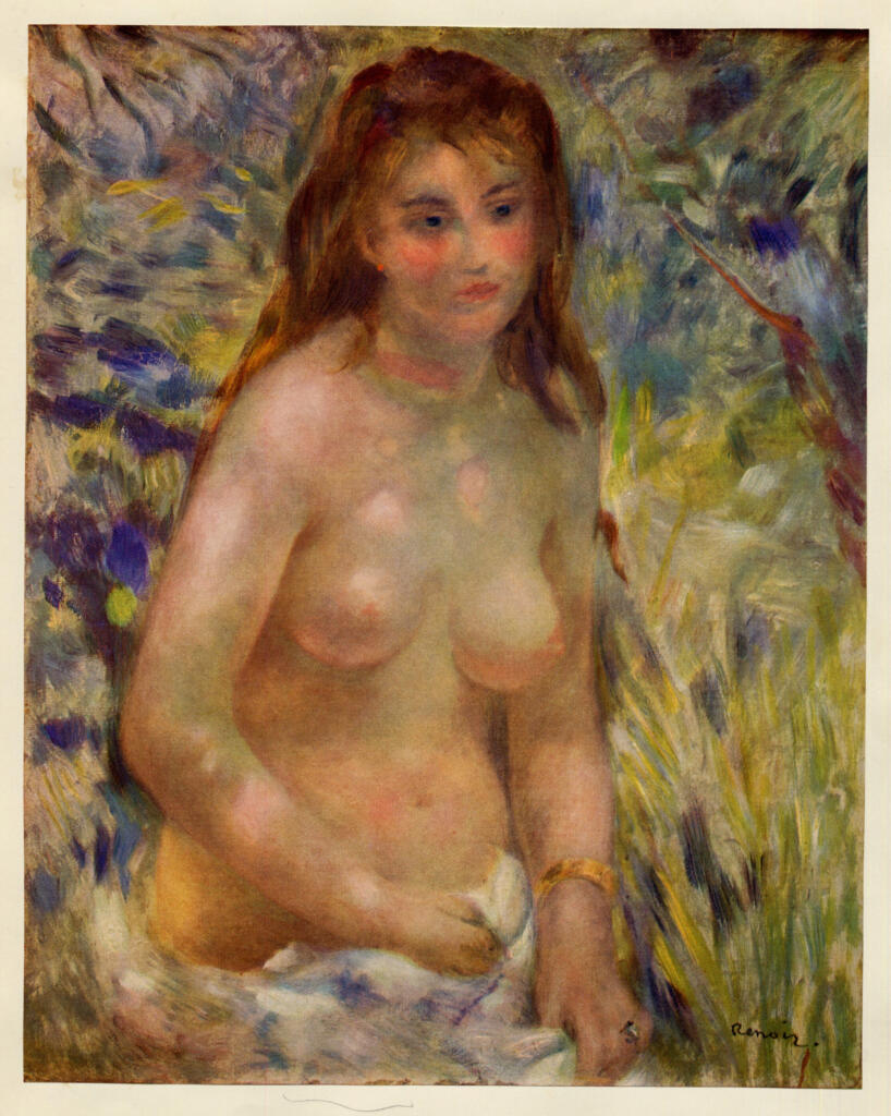 Anonimo , Renoir, Pierre Auguste - sec. XIX - Donna nel sole , fronte