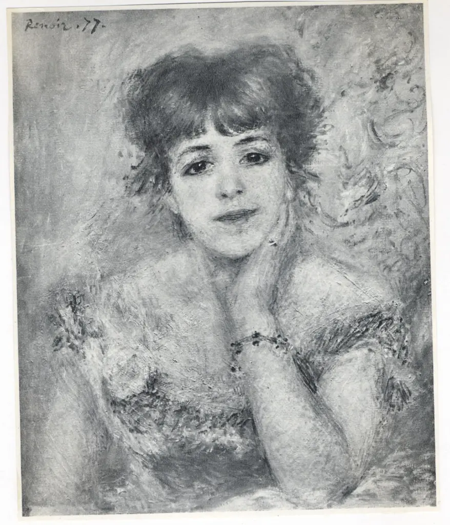 Anonimo , Renoir, Pierre Auguste - sec. XIX - Ritratto di Jeanne Samary in abito scollato , fronte