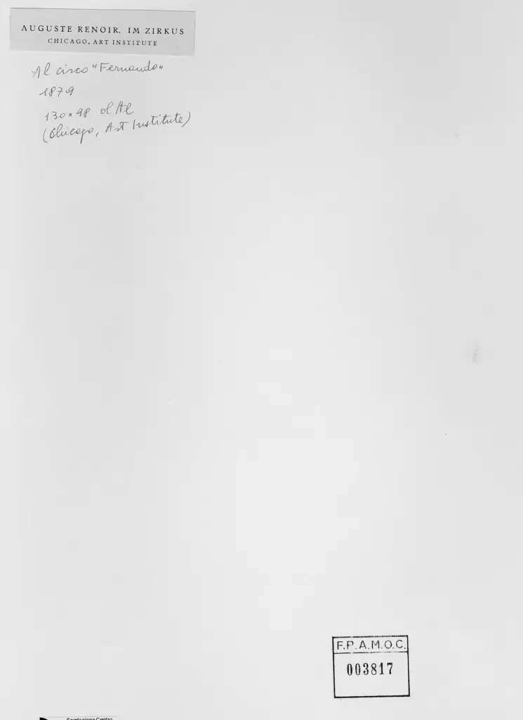 Anonimo , Renoir, Pierre Auguste - sec. XIX , retro