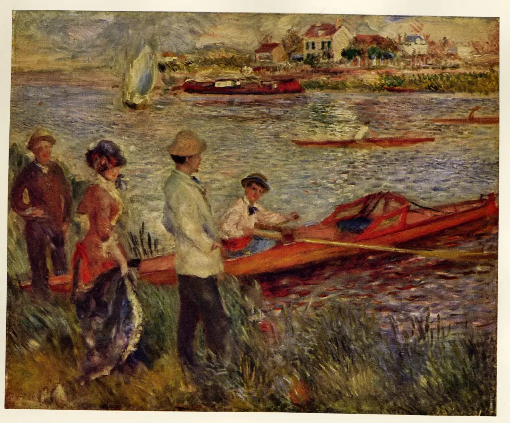 Anonimo , Renoir, Pierre Auguste - sec. XIX - La gara di canottaggio a Chatou , fronte