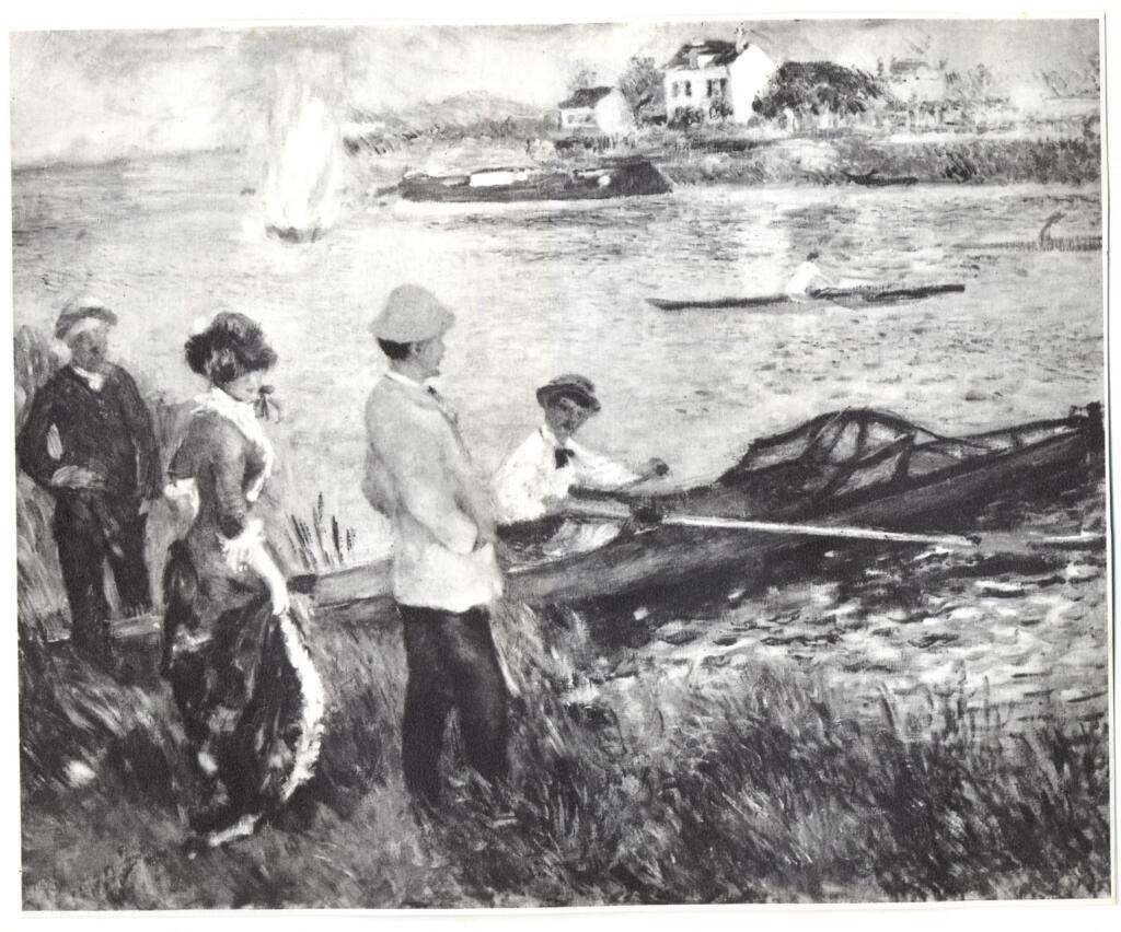 Anonimo , Renoir, Pierre Auguste - sec. XIX - Conottieri a Chatou , fronte