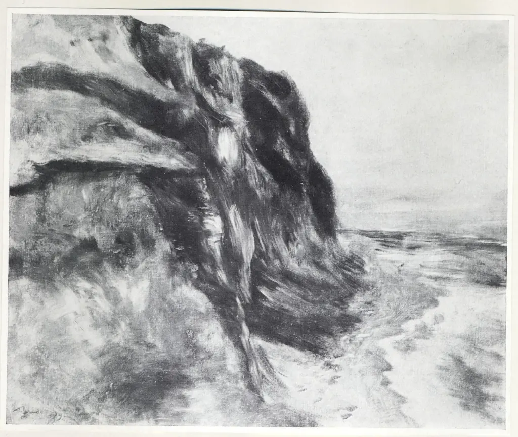 Anonimo , Renoir, Pierre Auguste - sec. XIX - La costa vicino a Dieppe , fronte
