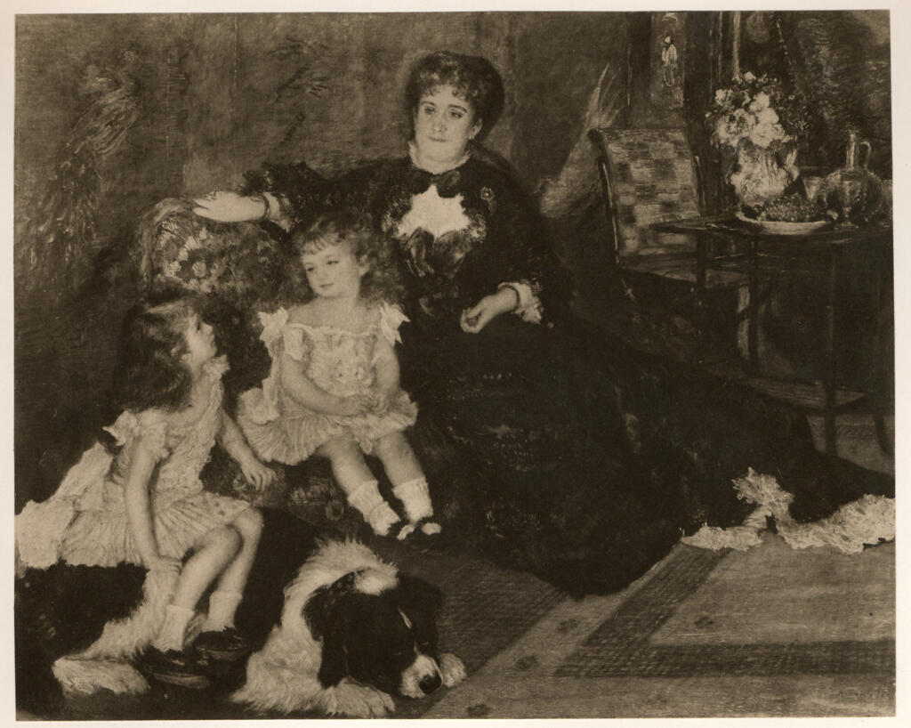 Anonimo , Renoir, Pierre Auguste - sec. XIX - Mme Charpentier con i figli , fronte