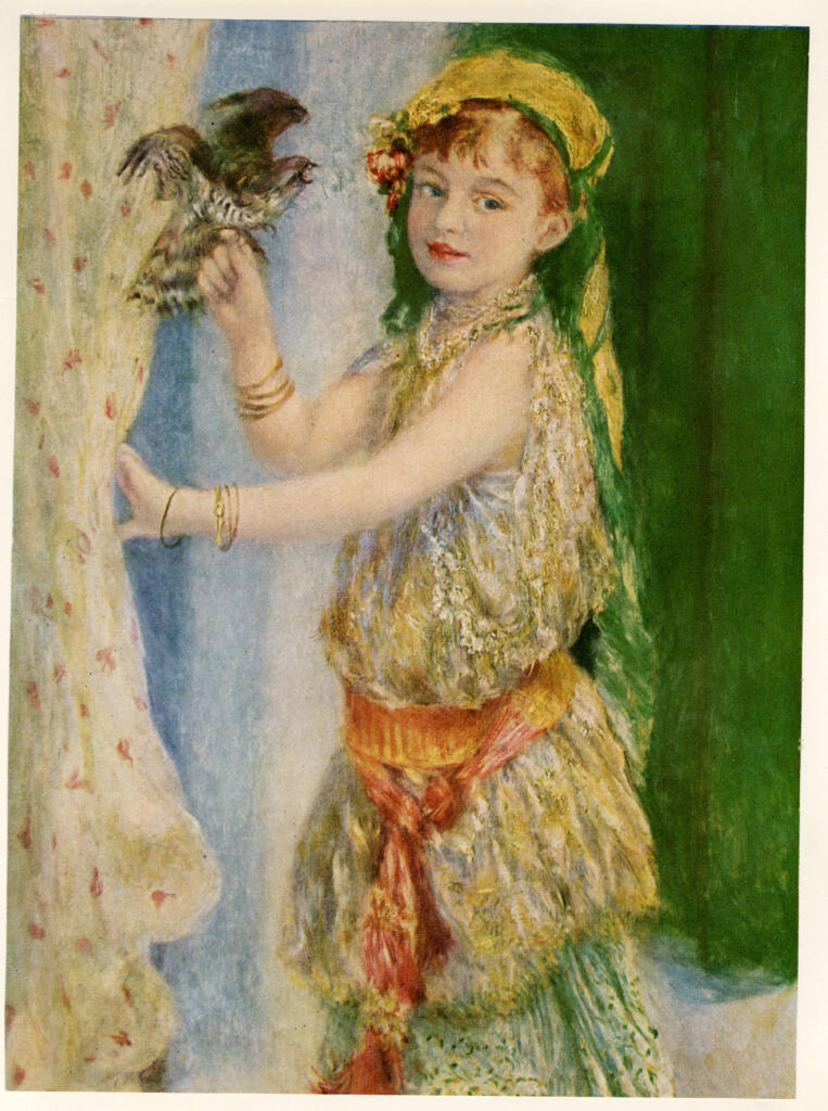Anonimo , Renoir, Pierre Auguste - sec. XIX - Ragazza con falco , fronte