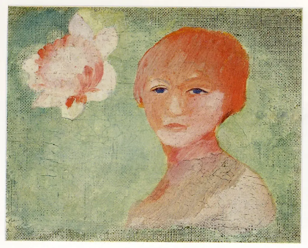 Anonimo , Renoir, Pierre Auguste - sec. XIX - Testa di giovane donna , fronte