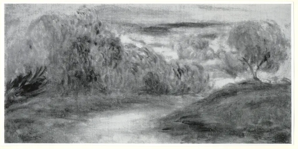 Anonimo , Renoir, Pierre Auguste - sec. XIX - Paesaggio , fronte