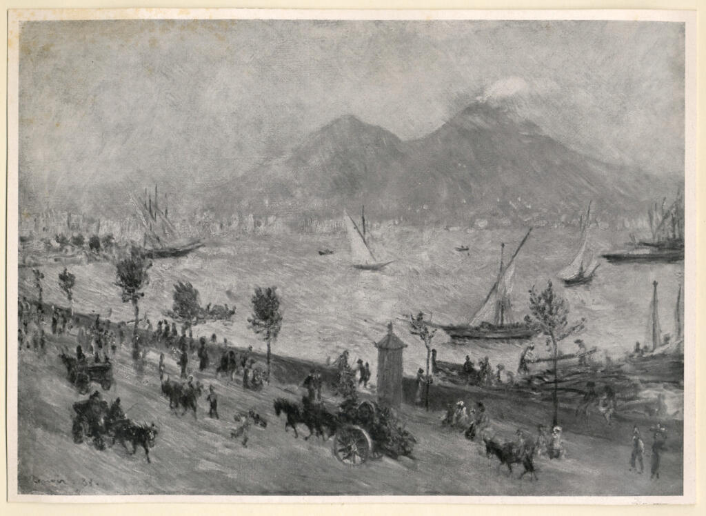 Anonimo , Renoir, Pierre Auguste - sec. XIX - La baia di Napoli e il Vesuvio , fronte