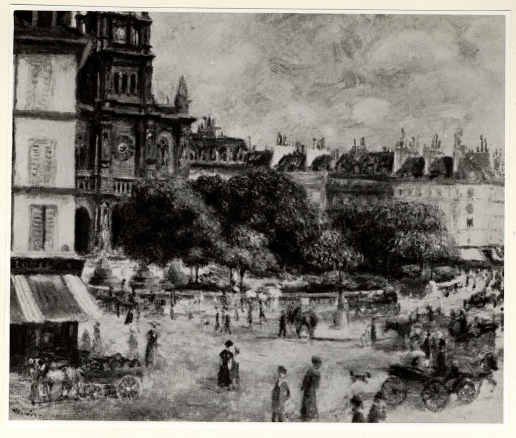 Anonimo , Renoir, Pierre Auguste - sec. XIX - Piazza della Trinità , fronte