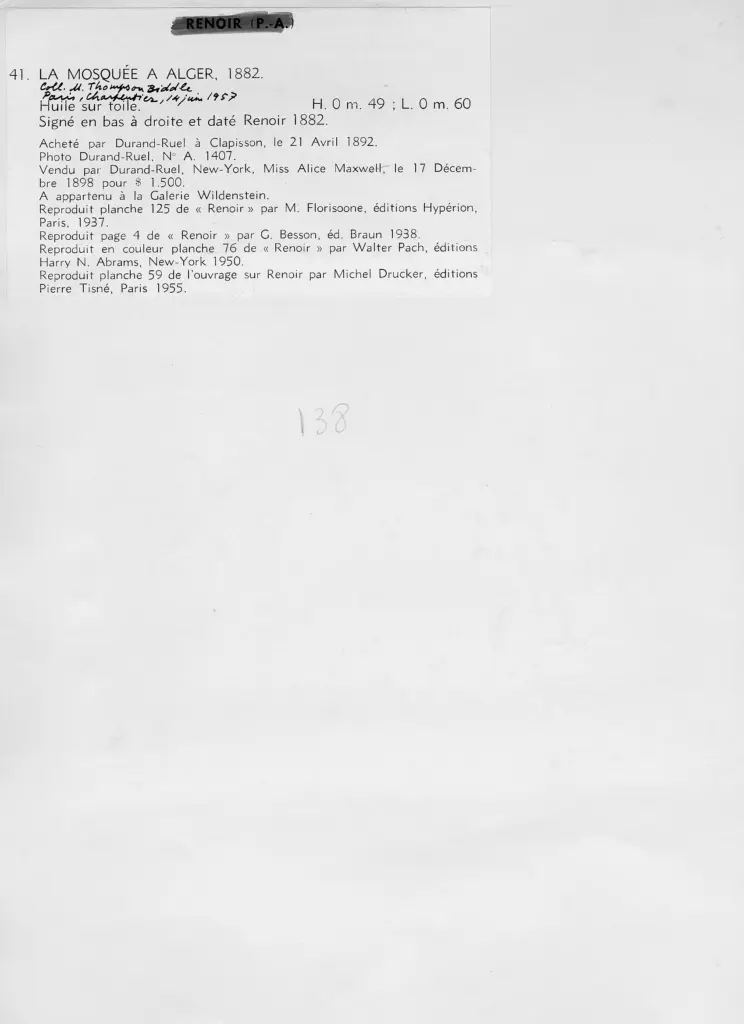 Durand-Ruel , Renoir, Pierre Auguste , retro