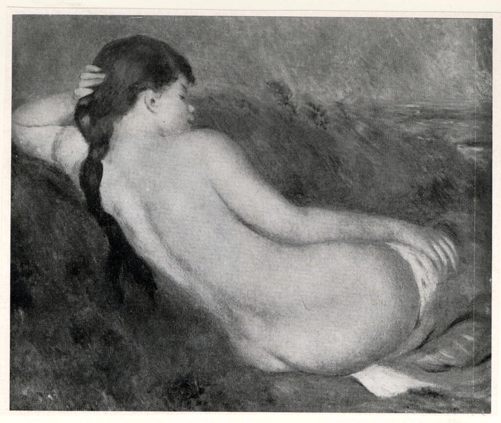 Anonimo , Renoir, Pierre Auguste - sec. XIX - Liegender Akt , fronte