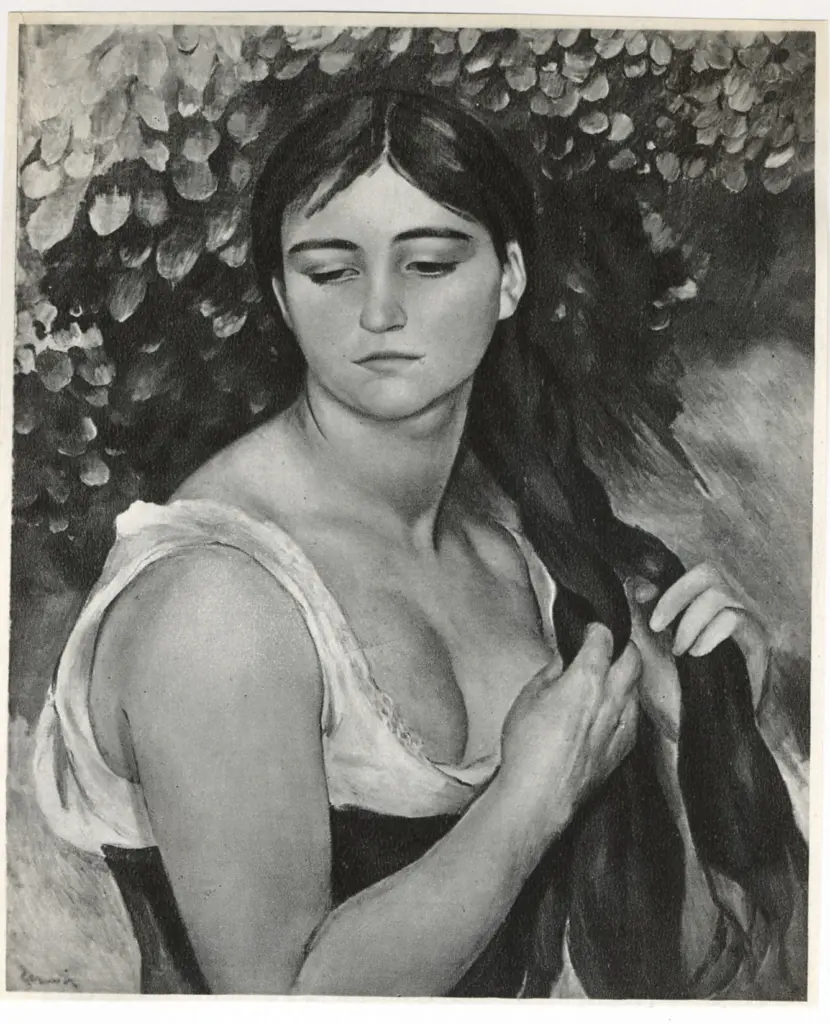 Anonimo , Renoir, Pierre Auguste - sec. XIX - La treccia , fronte