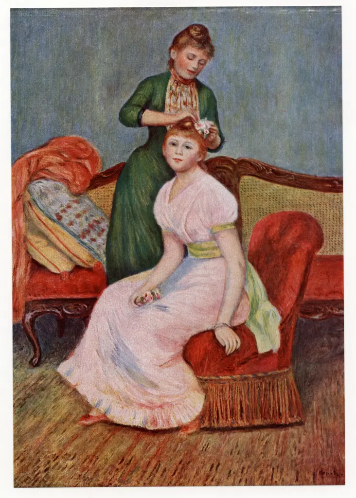 Anonimo , Renoir, Pierre Auguste - sec. XIX - L'acconciatura , fronte