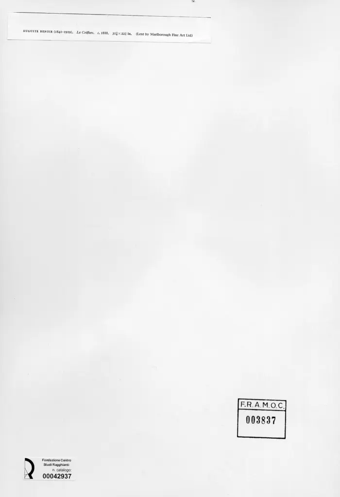 Anonimo , Renoir, Pierre Auguste - sec. XIX , retro
