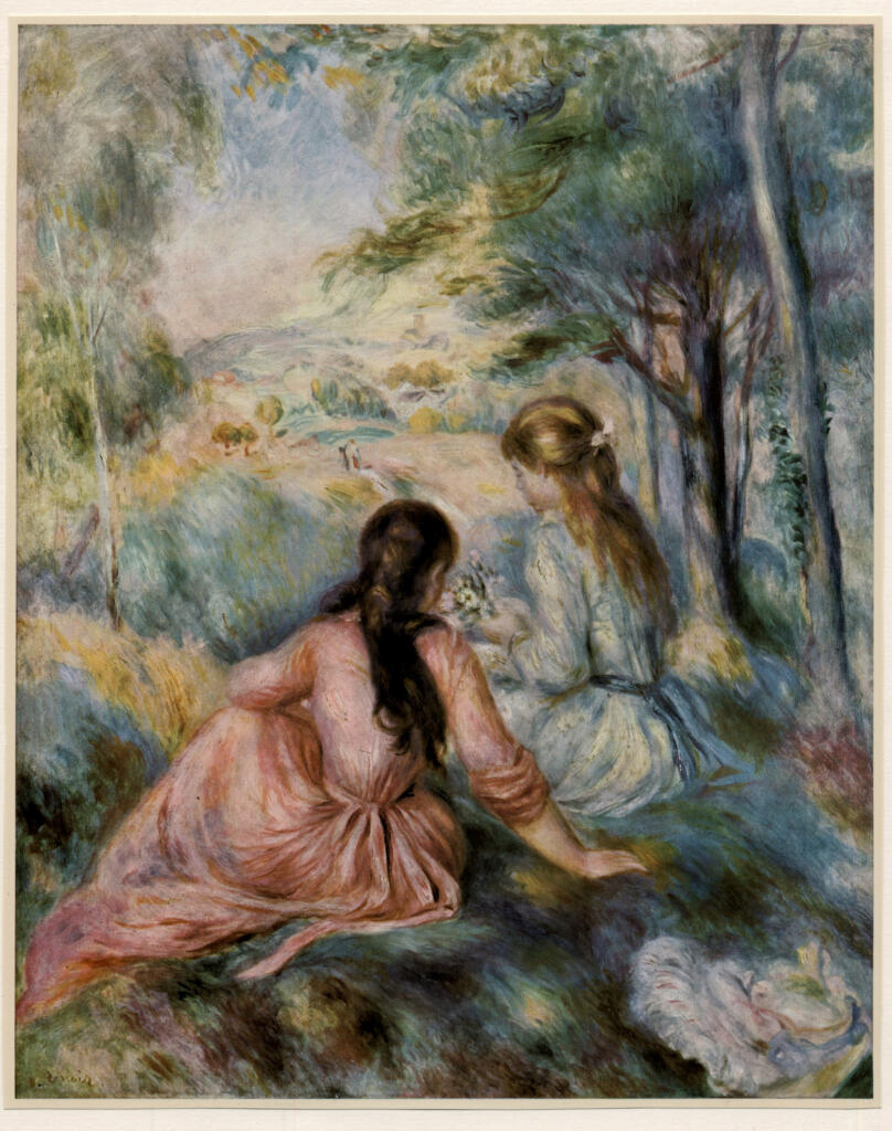 Anonimo , Renoir, Pierre Auguste - sec. XIX - Sul prato , fronte