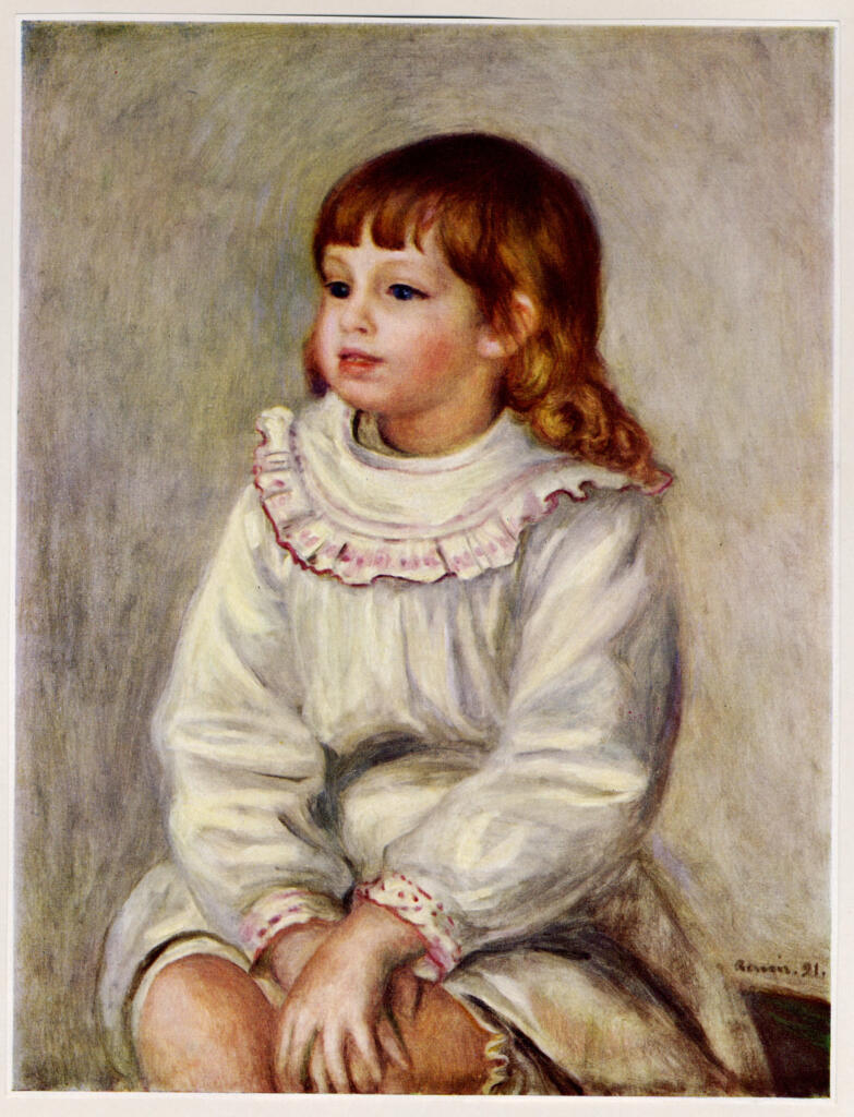 Anonimo , Renoir, Pierre Auguste - sec. XIX - L'Enfance , fronte
