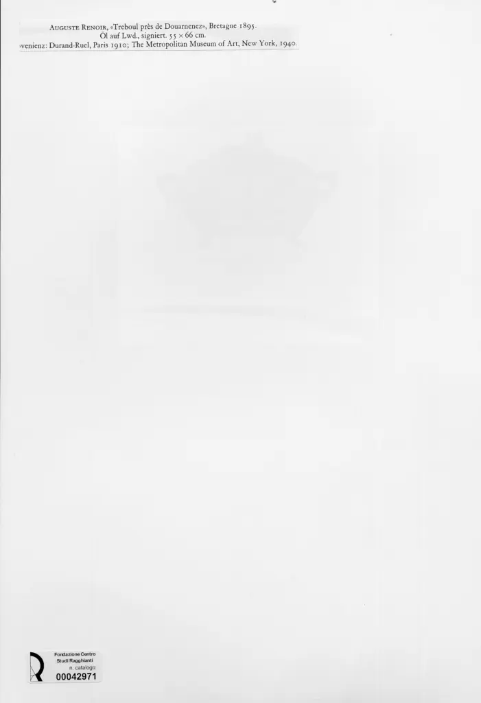 Anonimo , Renoir, Pierre Auguste - sec. XIX - Treboul pr&egrave;s de Douarnenez , retro