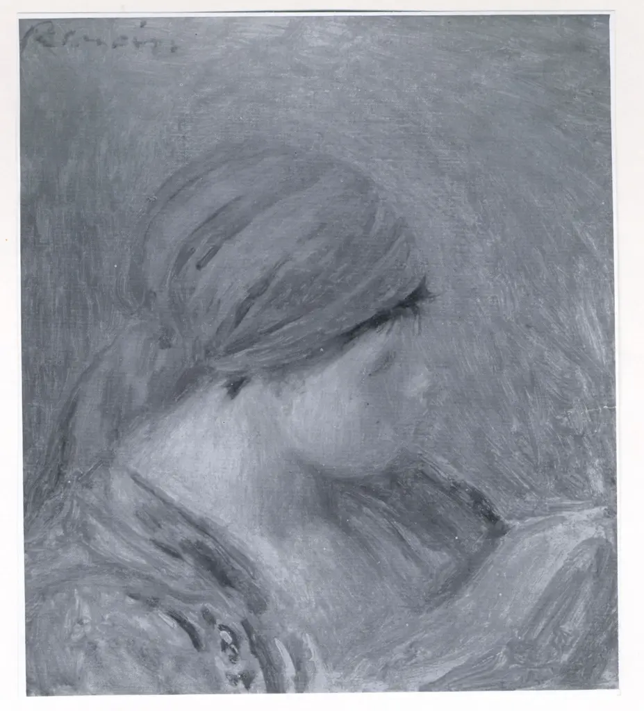 Anonimo , Renoir, Pierre Auguste - sec. XIX - Studio per "Donna alla chitarra" , fronte