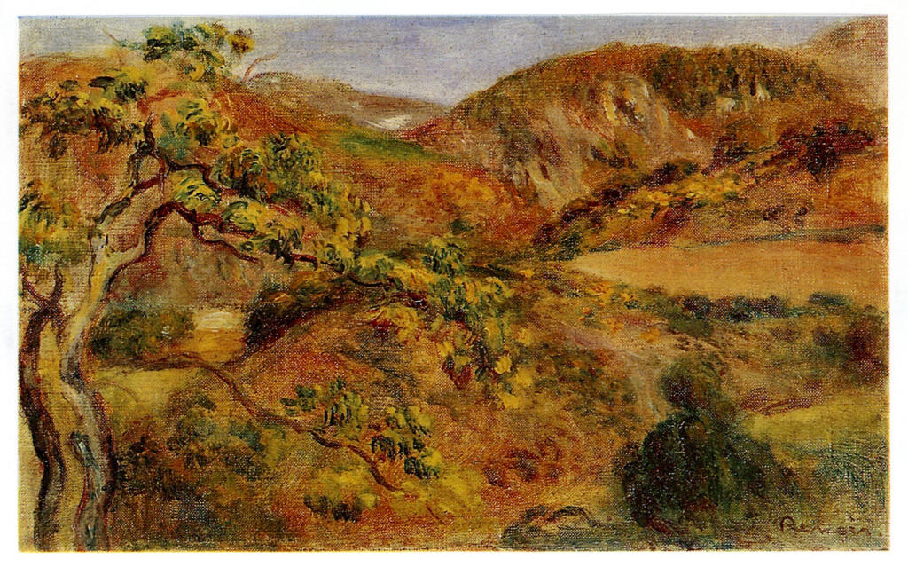 Anonimo , Renoir, Pierre Auguste - sec. XIX - Paesaggio a Ardèche , fronte