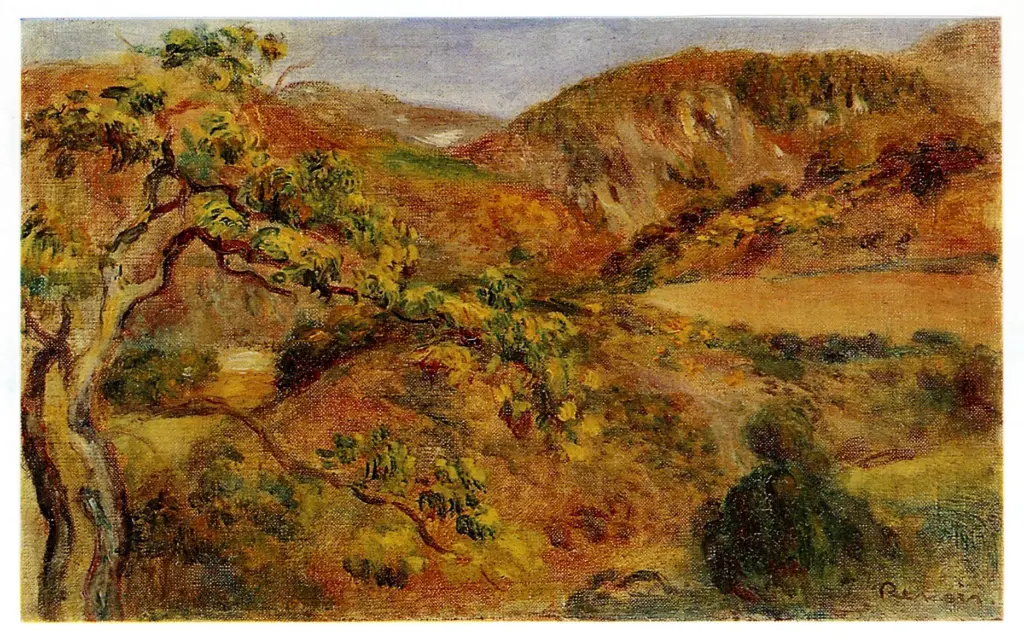 Anonimo , Renoir, Pierre Auguste - sec. XIX - Paesaggio a Ard&egrave;che , fronte