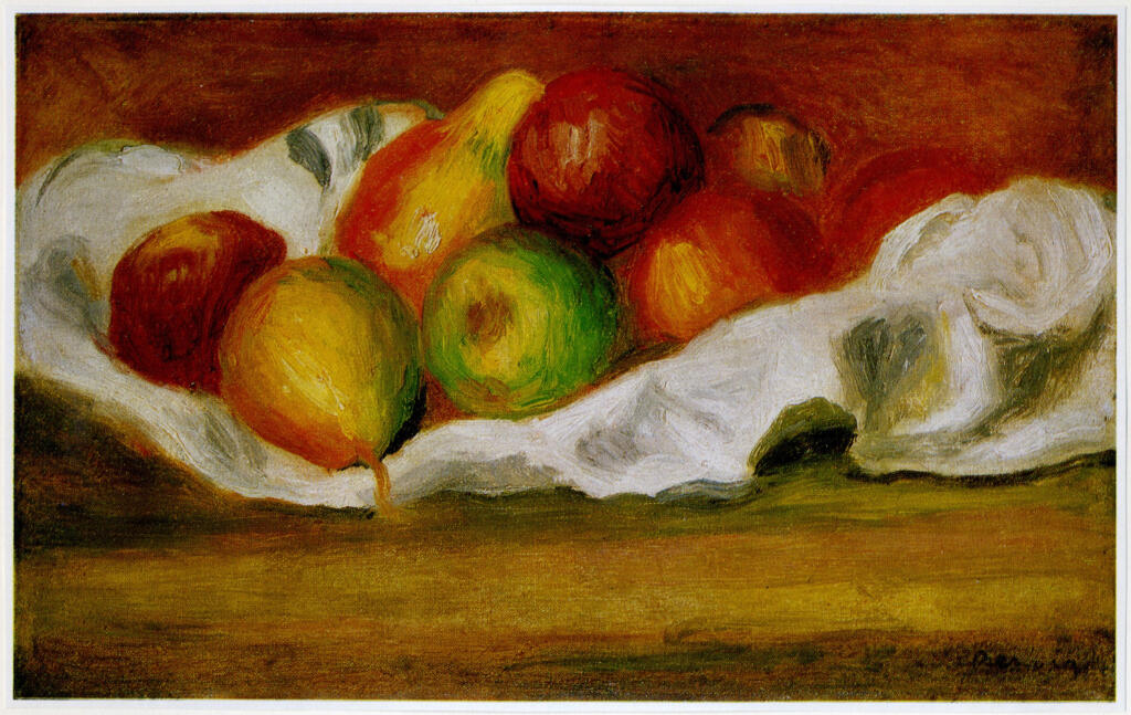 Anonimo , Renoir, Pierre Auguste - sec. XX - Mele e pere , fronte