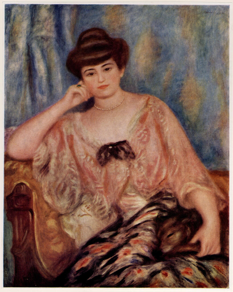 Anonimo , Renoir, Pierre Auguste - sec. XX - Misia Sert in abito rosa , fronte