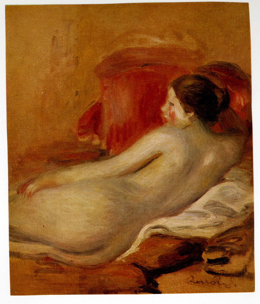 Anonimo , Renoir, Pierre Auguste - sec. XX - Nudo sdraiato , fronte