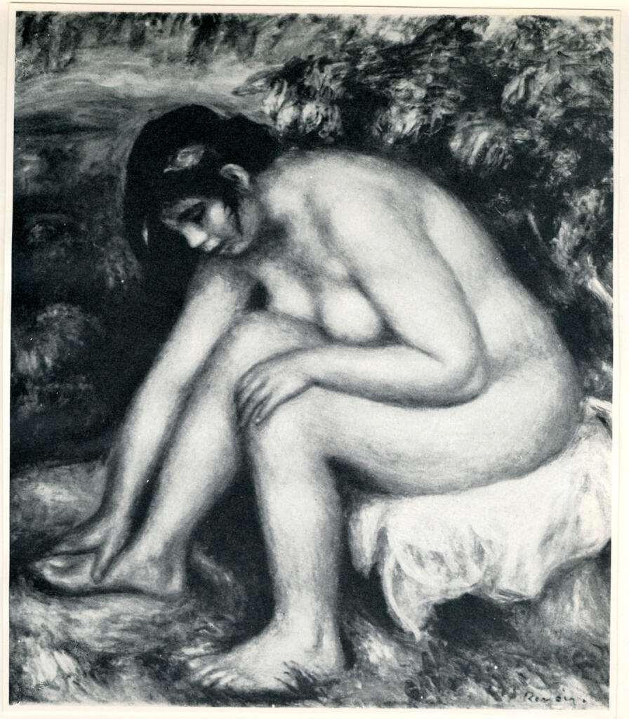 Anonimo , Renoir, Pierre Auguste - sec. XX - Bagnante , fronte