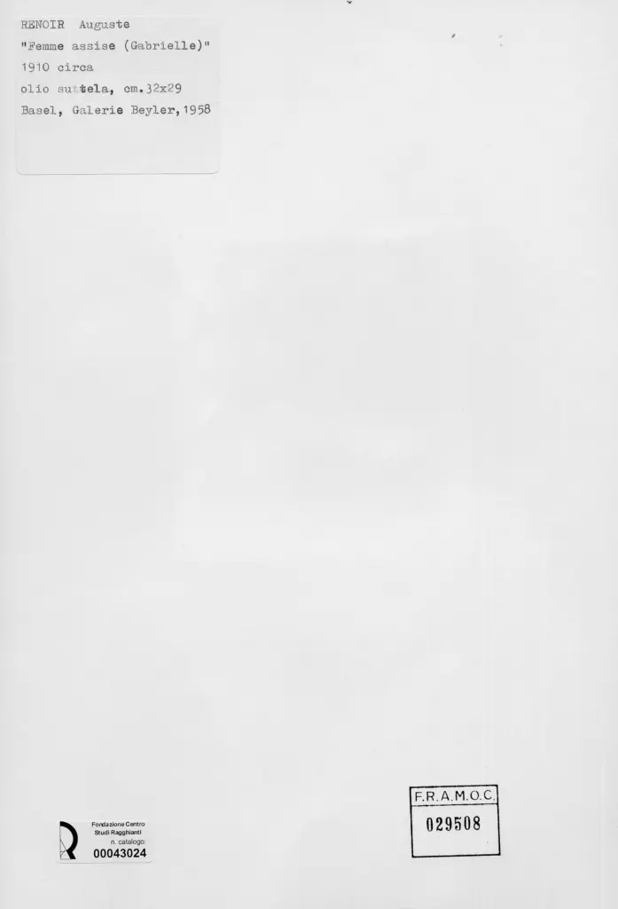 Anonimo , Renoir, Pierre Auguste - sec. XX , retro