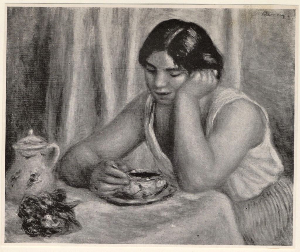 Anonimo , Renoir, Pierre Auguste - sec. XX - La tazza di cioccolata , fronte