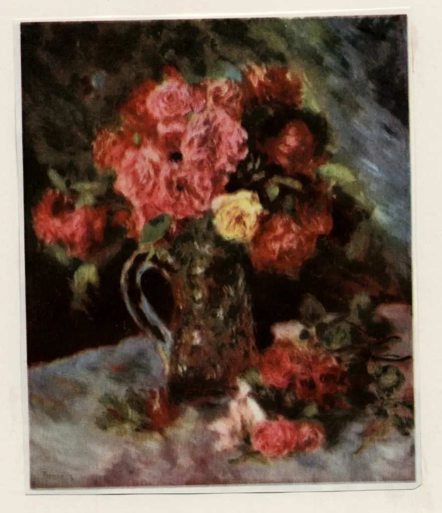 Anonimo , Renoir, Pierre Auguste - sec. XIX - Vaso con rose , fronte