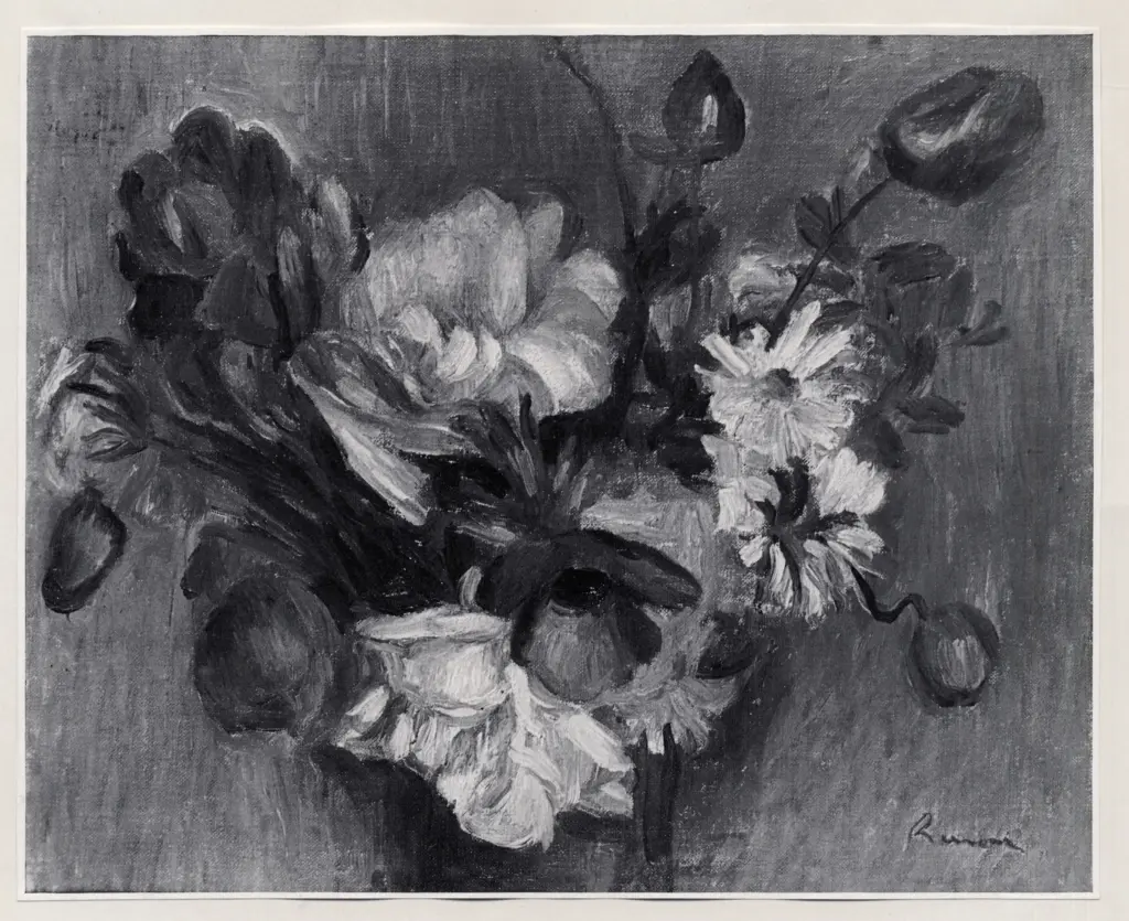 Anonimo , Renoir, Pierre Auguste - sec. XIX - Bouquet di fiori , fronte